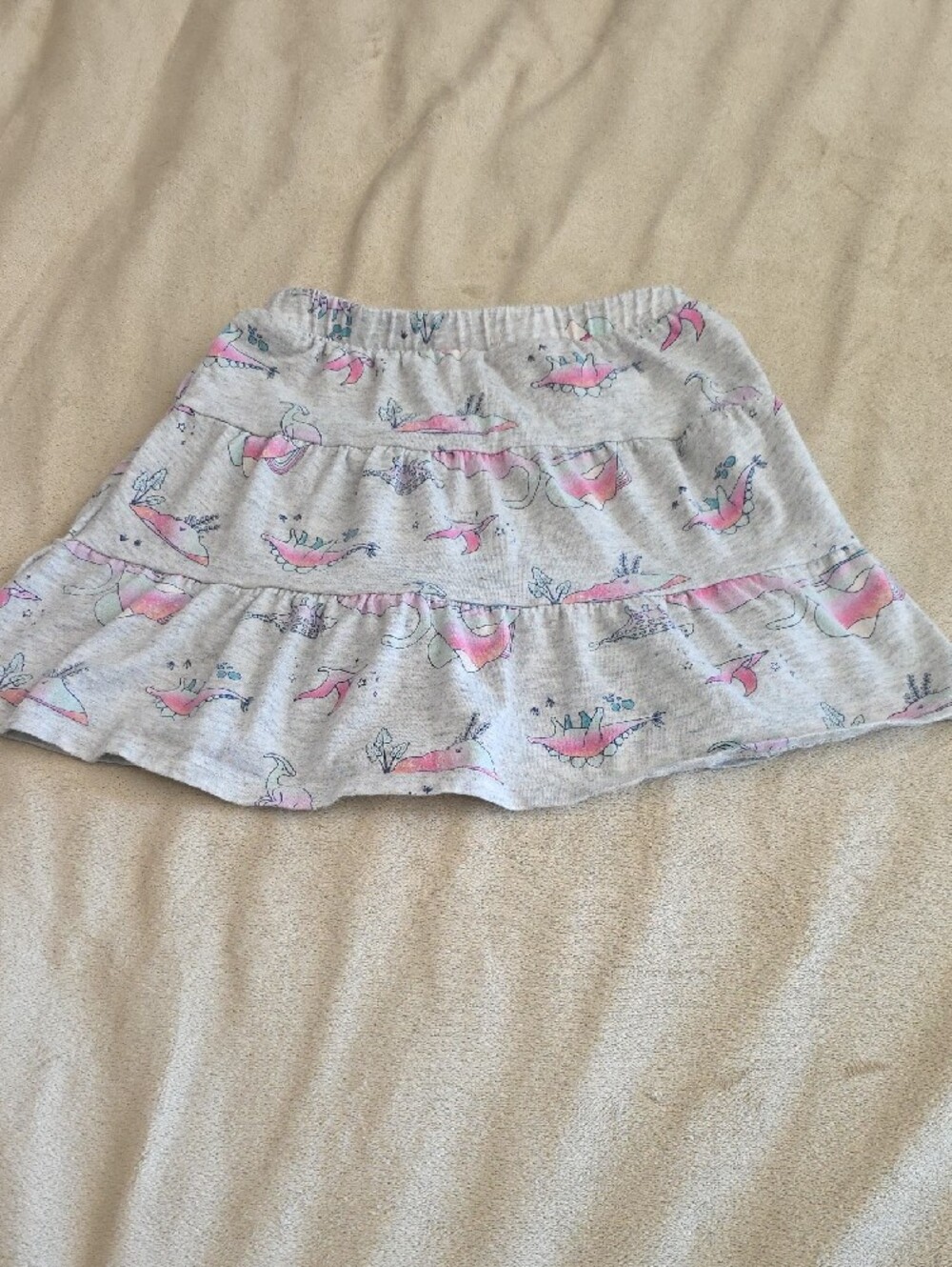 jumping beans Light Gray Tiered Skort with Dinos - Picture 5 of 5